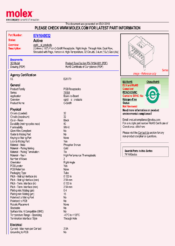 0741640032_4693274.PDF Datasheet