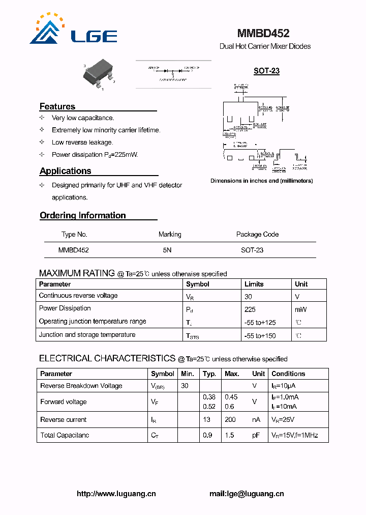 MMBD452_4708102.PDF Datasheet