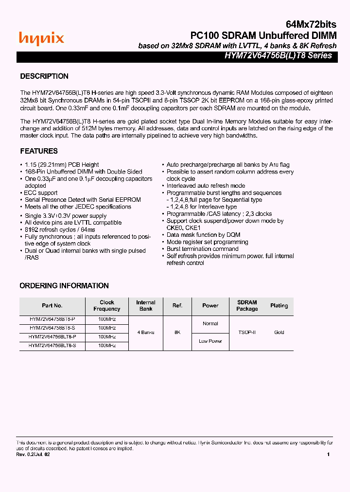 HYM72V64756BLT8-P_4709989.PDF Datasheet