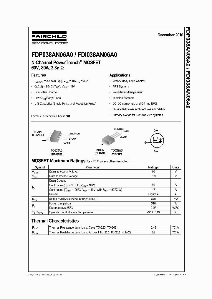 FDP038AN06A010_4712949.PDF Datasheet