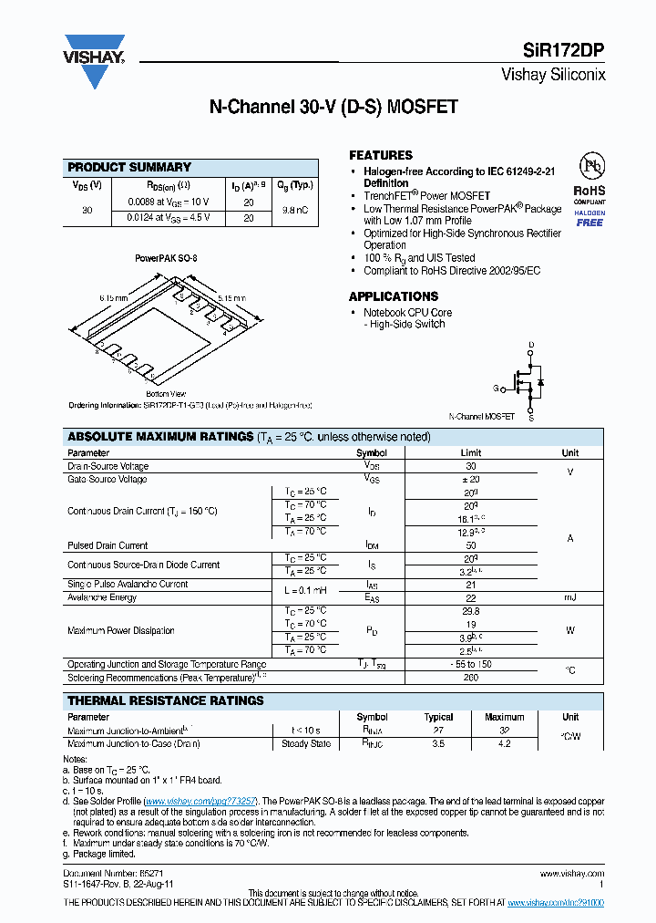 SIR172DP_4713390.PDF Datasheet