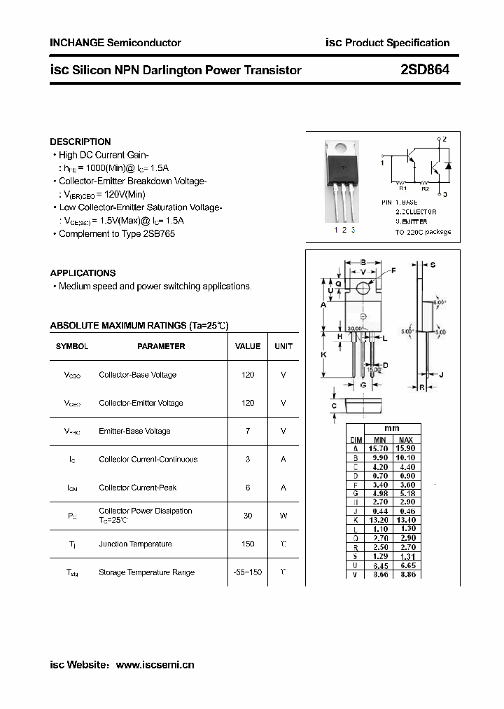 2SD864_4723283.PDF Datasheet