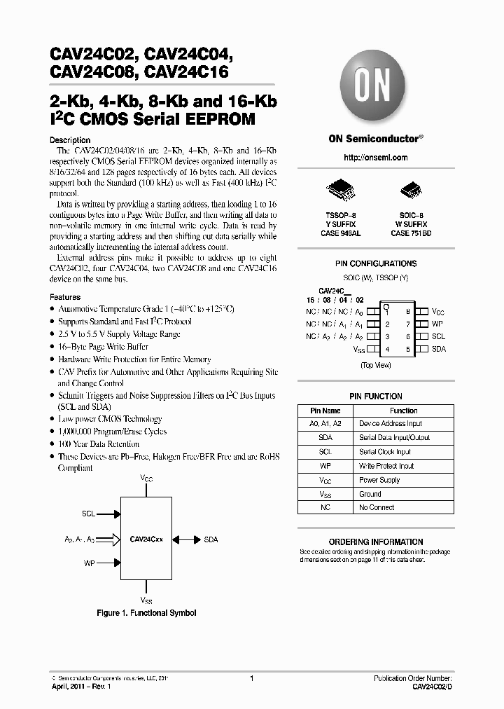 CAV24C04_4732035.PDF Datasheet