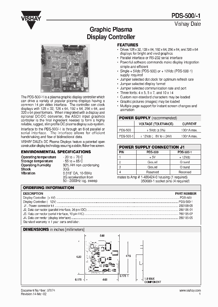 PDS-500_4735950.PDF Datasheet