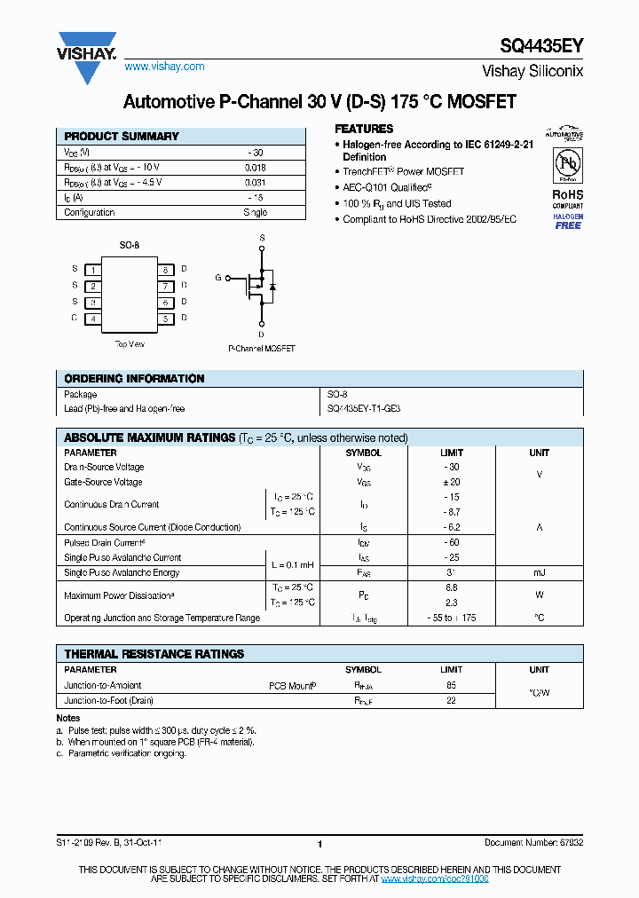 SQ4435EY_4740056.PDF Datasheet