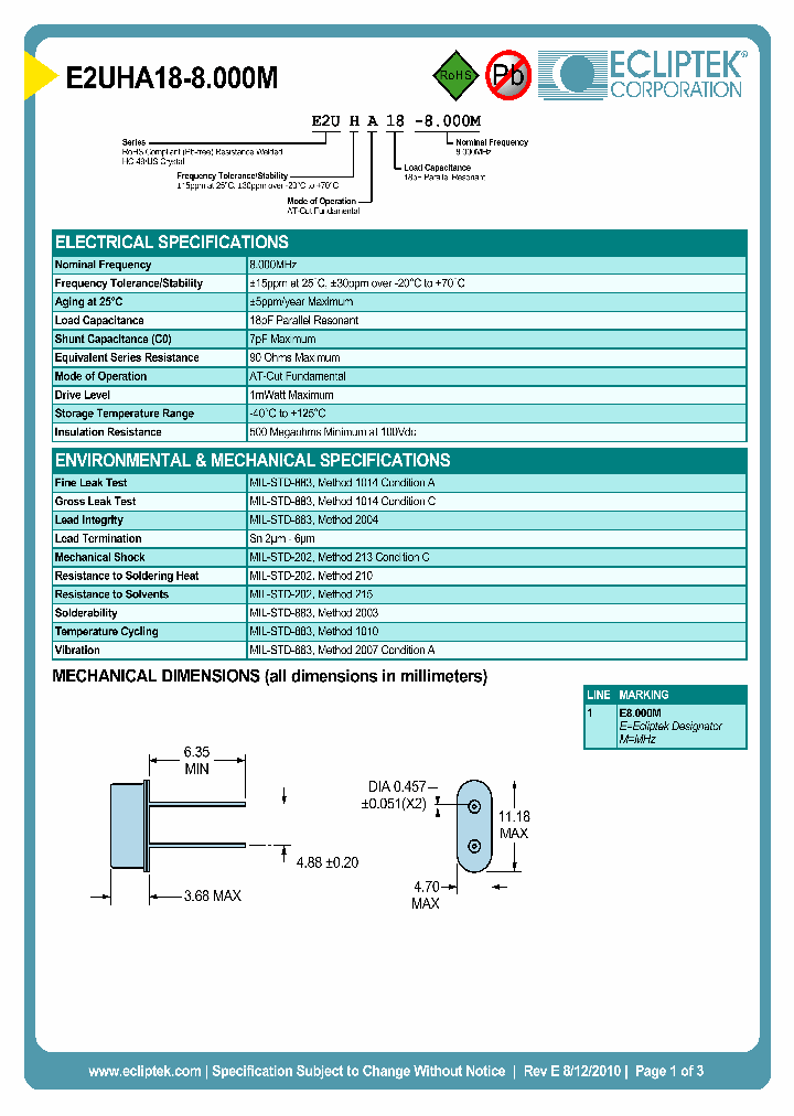E2UHA18-8000M_4741703.PDF Datasheet