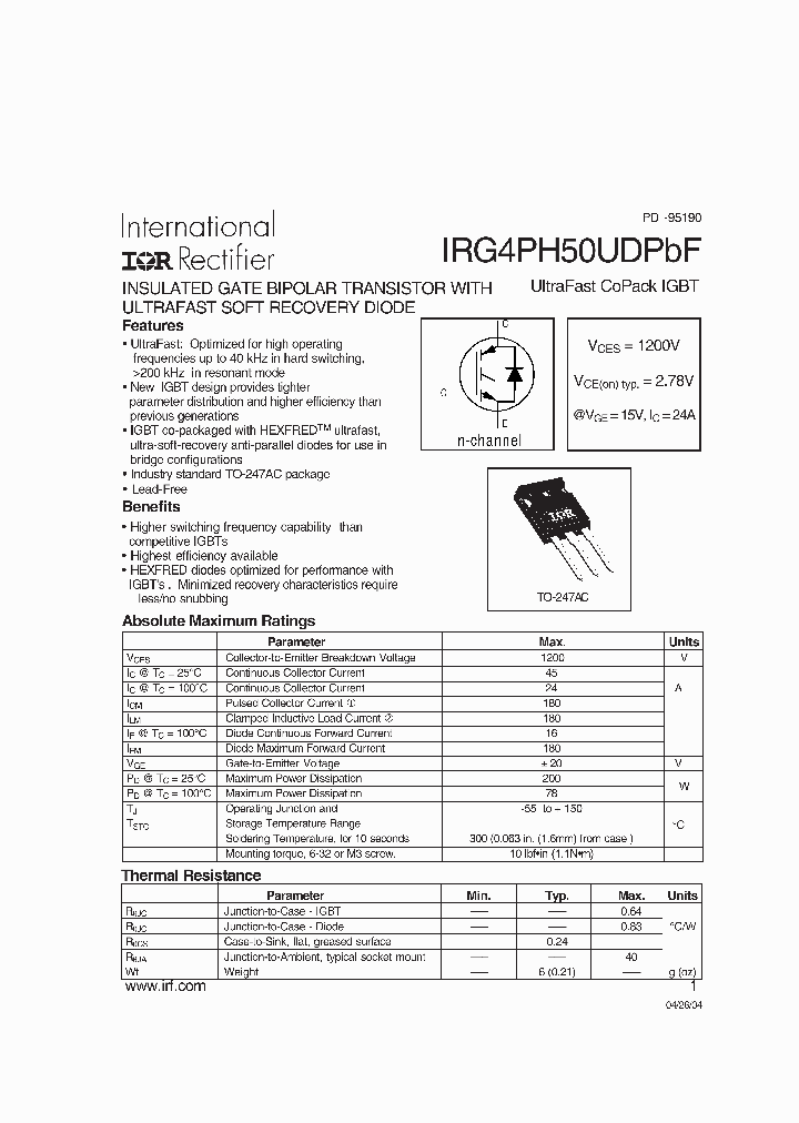IRG4PH50UDPBF_4743154.PDF Datasheet