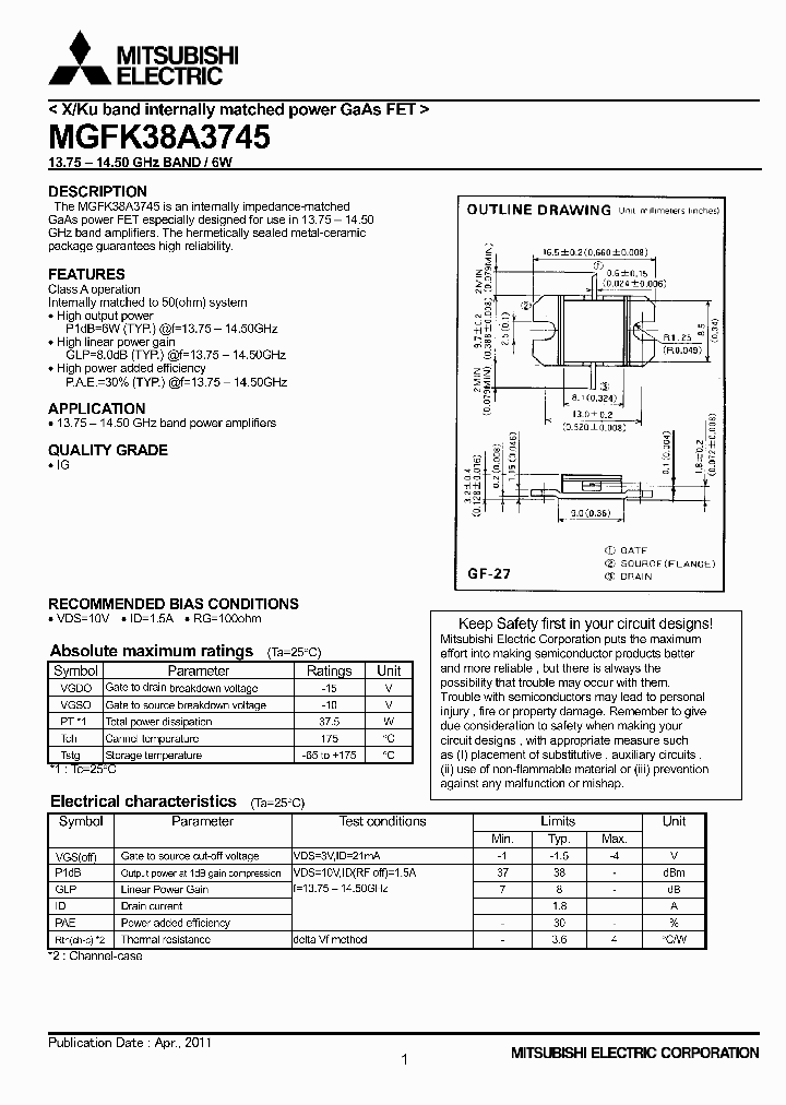 MGFK38A3745_4747401.PDF Datasheet