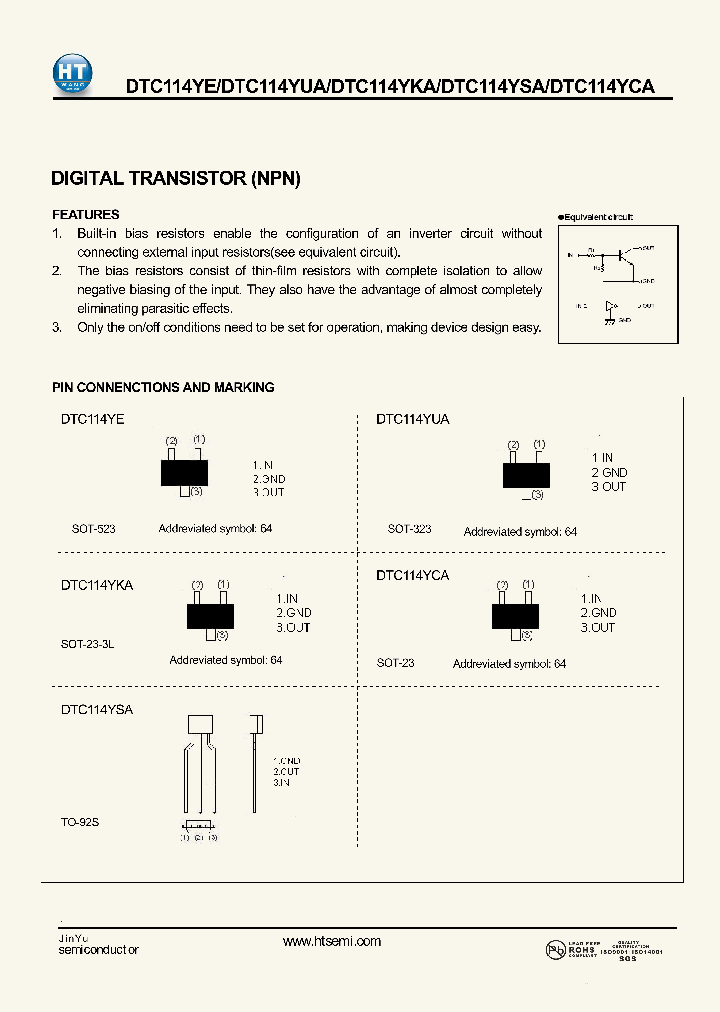 DTC114YSA_4748599.PDF Datasheet