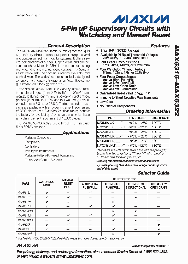 MAX6316_4748456.PDF Datasheet