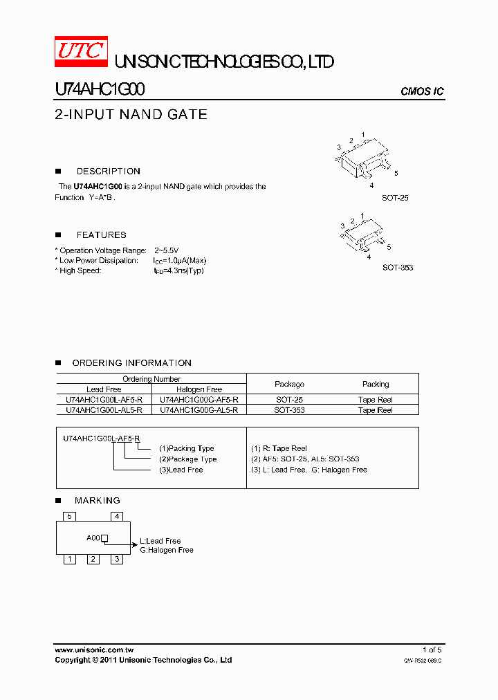 U74AHC1G00G-AL5-R_4752706.PDF Datasheet