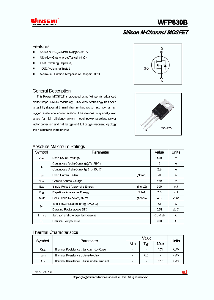 WFP830B_4769379.PDF Datasheet