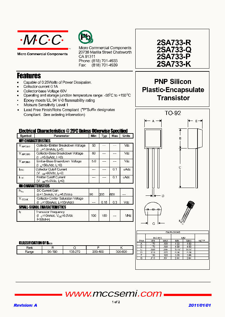 2SA733-K_4780986.PDF Datasheet