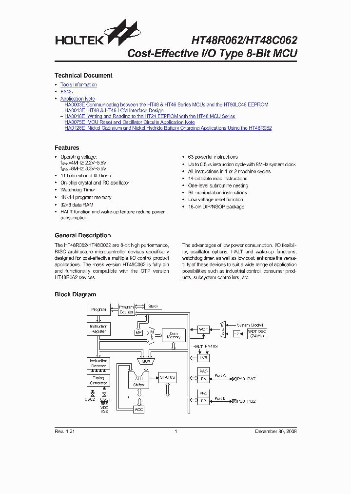 HT48R06208_4781887.PDF Datasheet