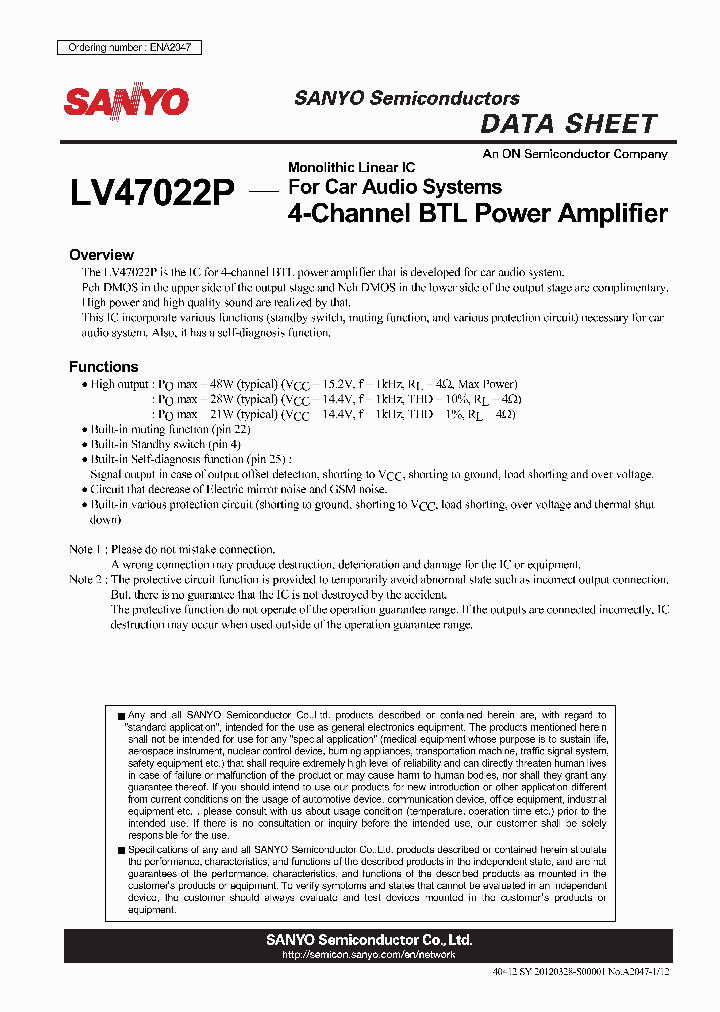 LV47022P_4784318.PDF Datasheet