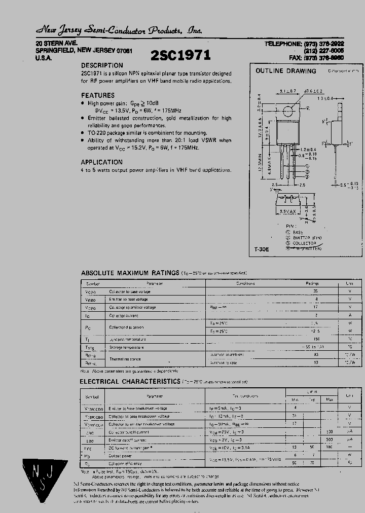 2SC1971_4797628.PDF Datasheet