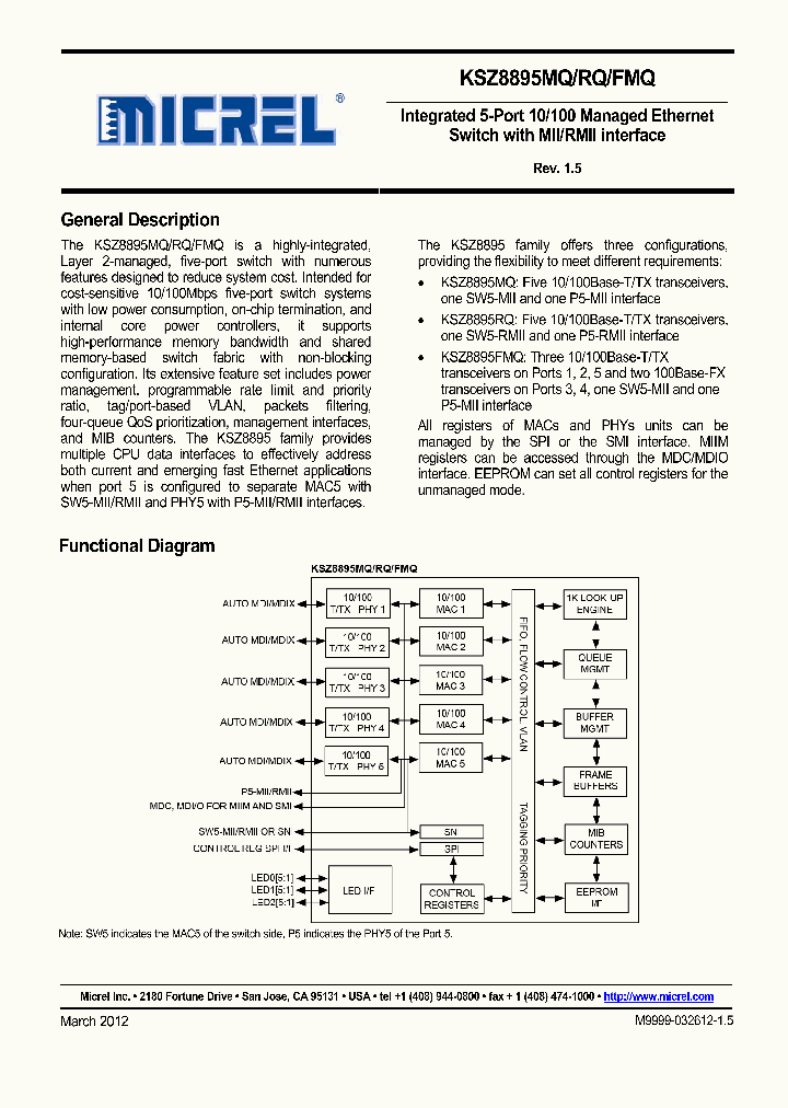 KSZ8895MQ12_4799019.PDF Datasheet