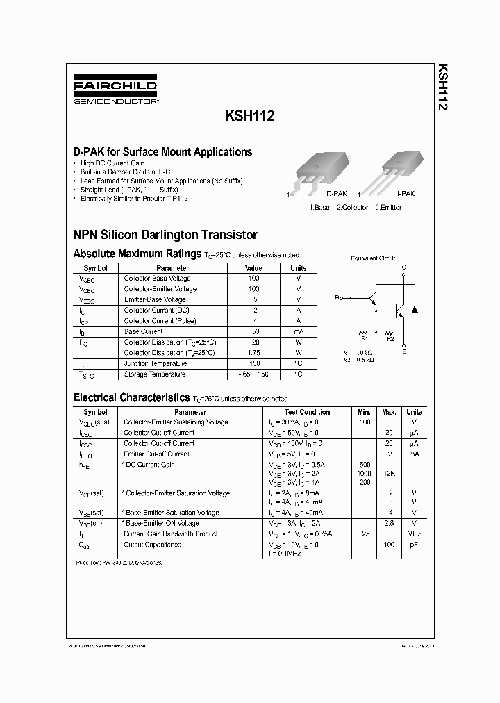 KSH112ITU_4801052.PDF Datasheet