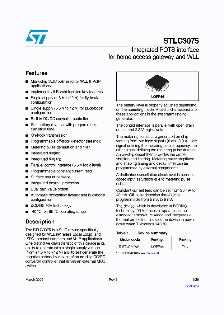 STLC307509_4805581.PDF Datasheet