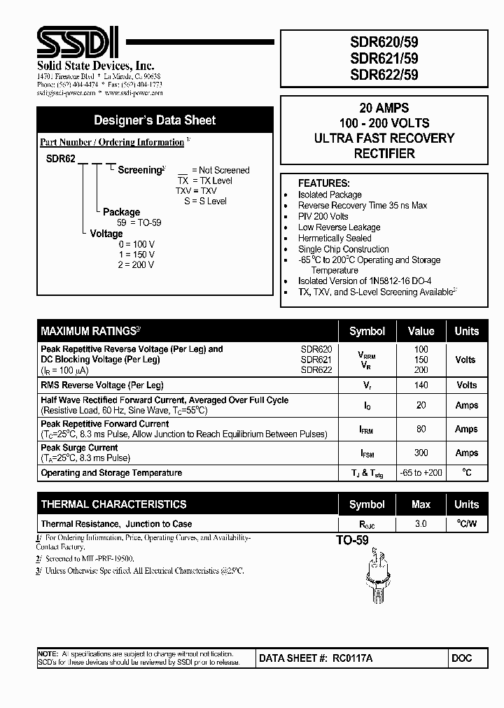 SDR62059TXV_4810891.PDF Datasheet