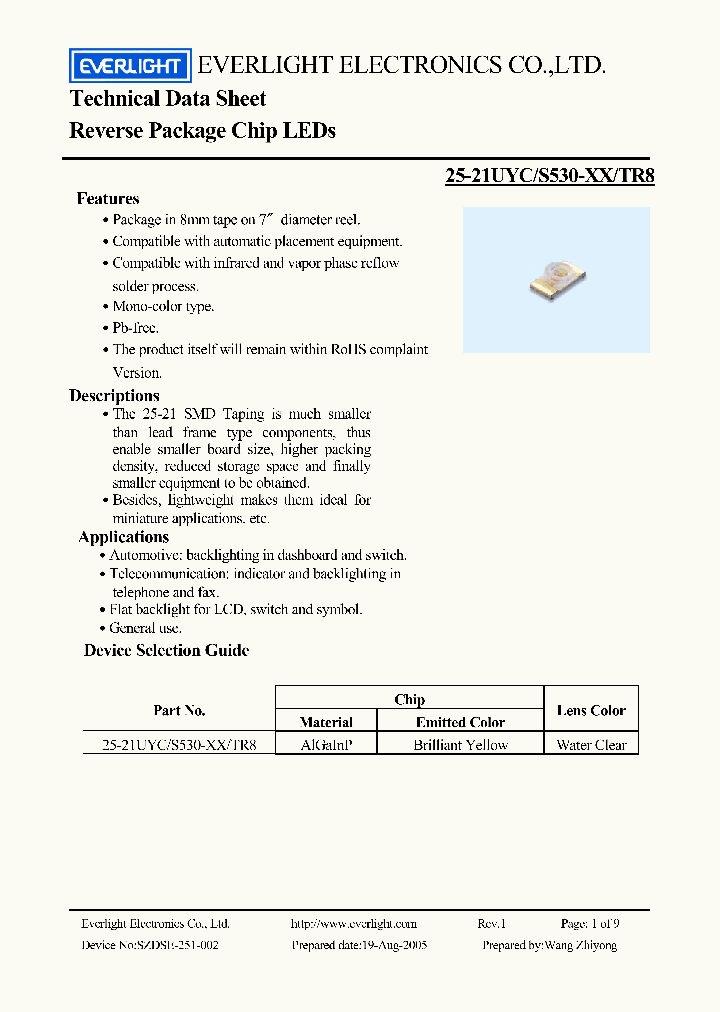 25-21UYCS530-XXTR8_4811179.PDF Datasheet