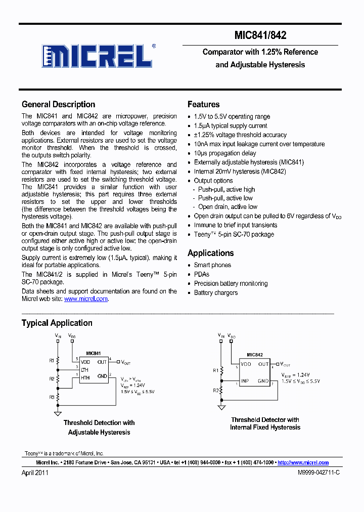 MIC841NYC5_4825090.PDF Datasheet