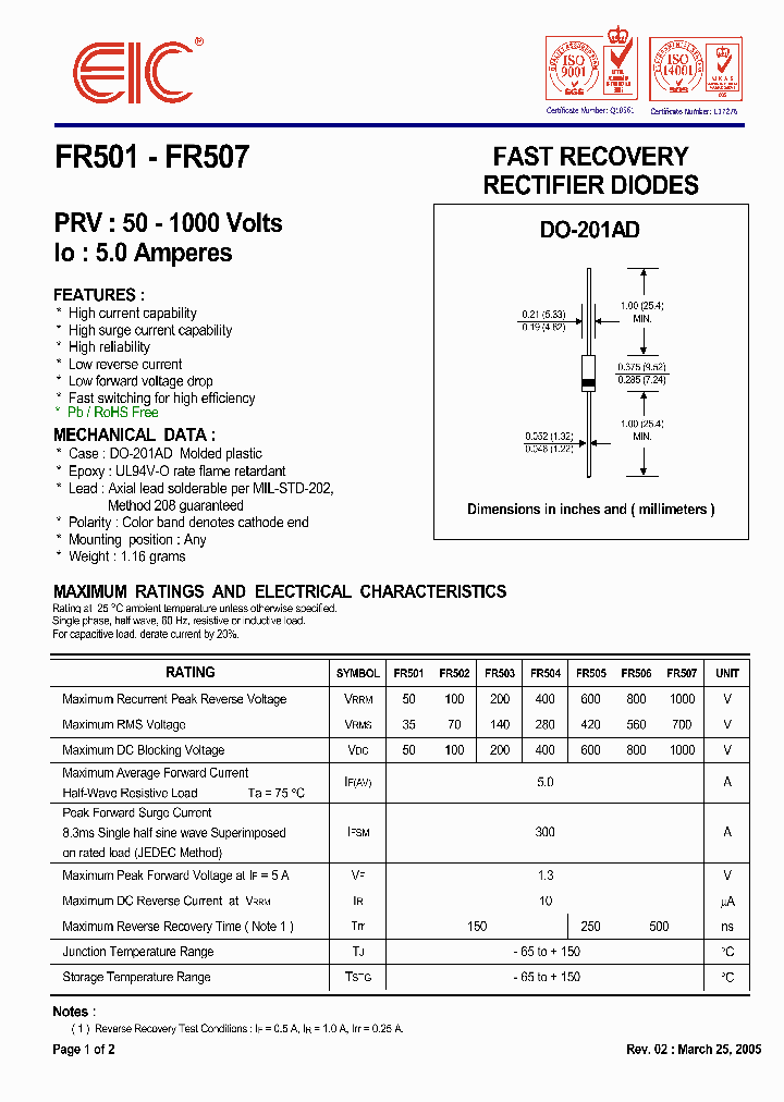 FR50105_4825686.PDF Datasheet