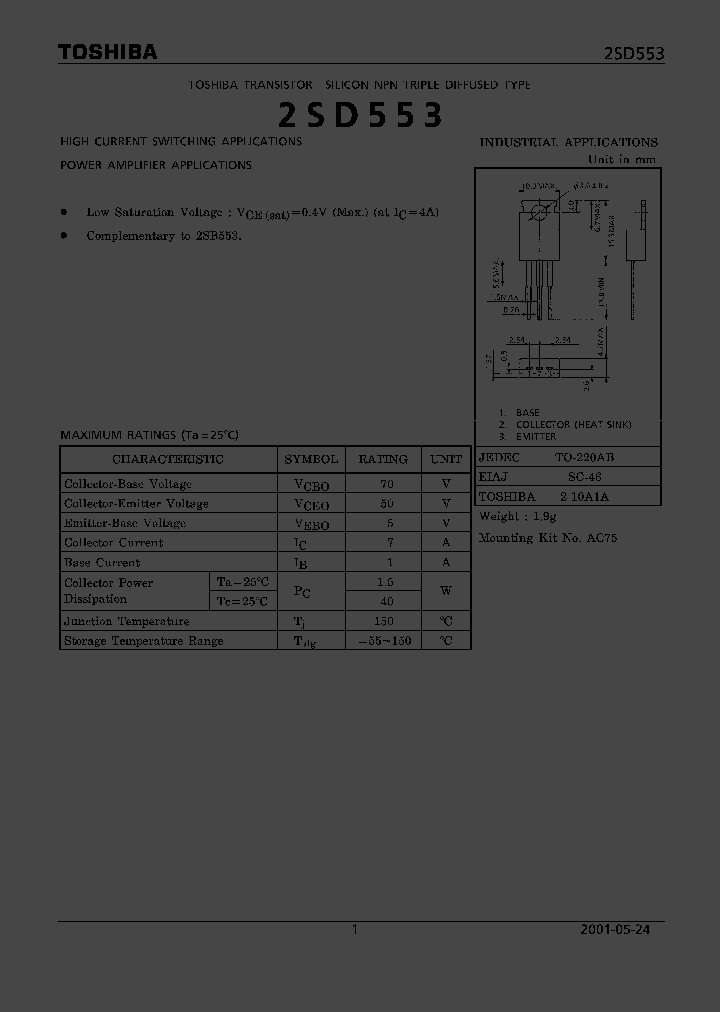 2SD553_4836193.PDF Datasheet