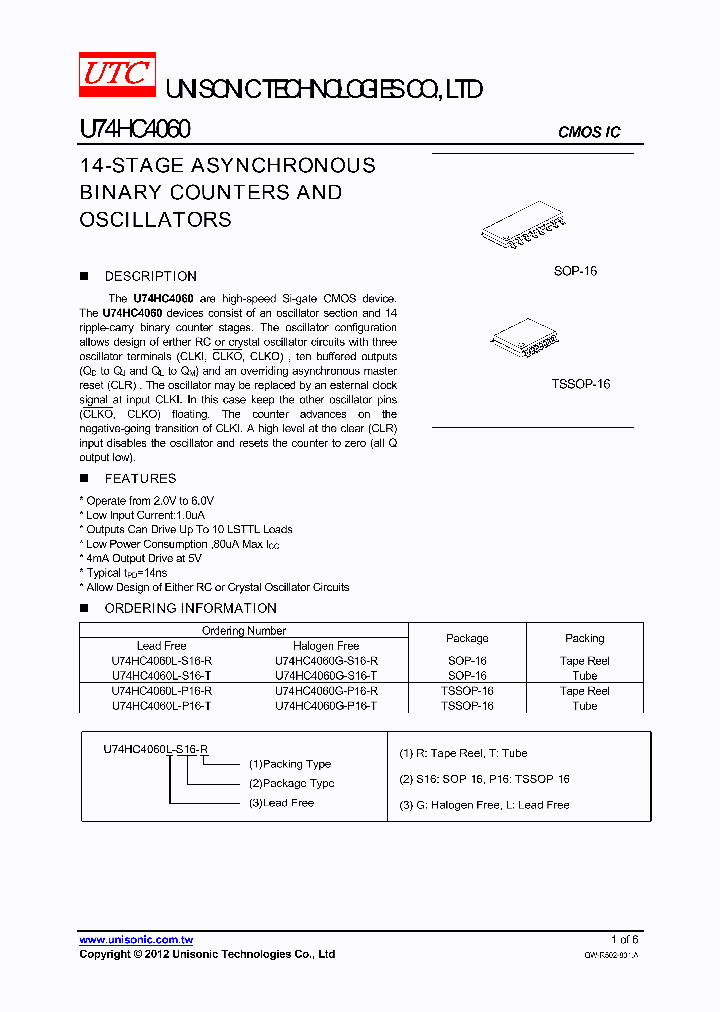 U74HC4060G-S16-R_4842442.PDF Datasheet