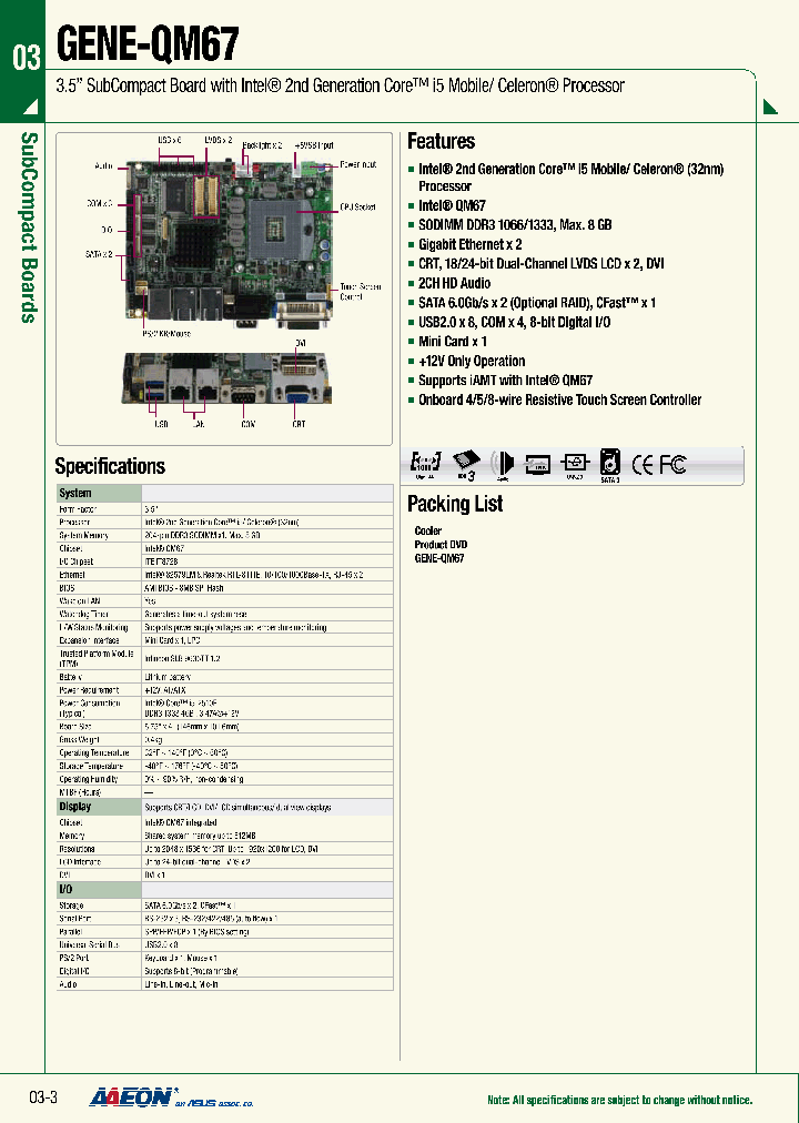 TF-GENE-QM67-A10_4864159.PDF Datasheet
