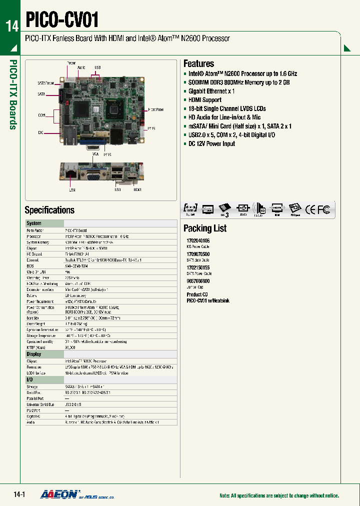 PICO-CV01_4870088.PDF Datasheet