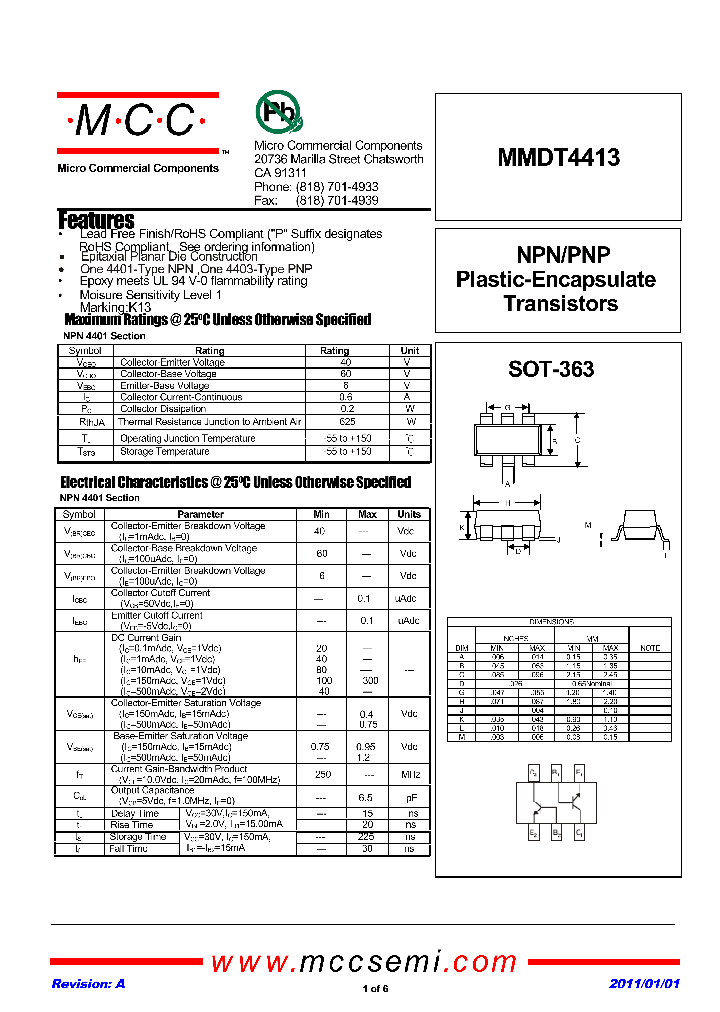 MMDT4413_4874026.PDF Datasheet