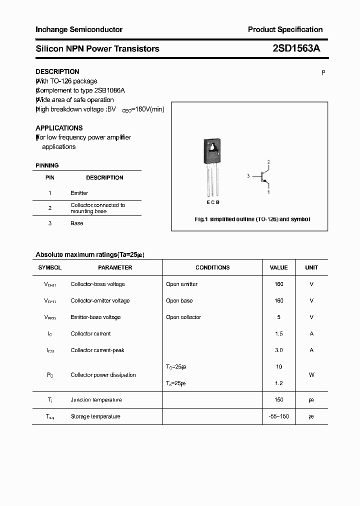 2SD1563A_4883605.PDF Datasheet