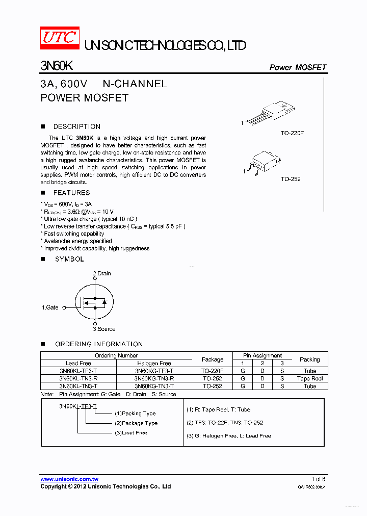 3N60K_4887238.PDF Datasheet