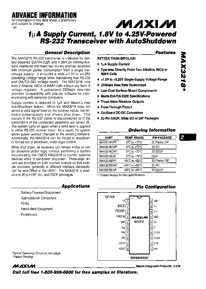 MAX3218CWP_4887998.PDF Datasheet