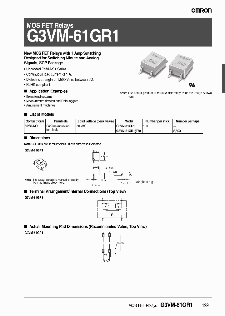 G3VM-61GR1TR_4889729.PDF Datasheet