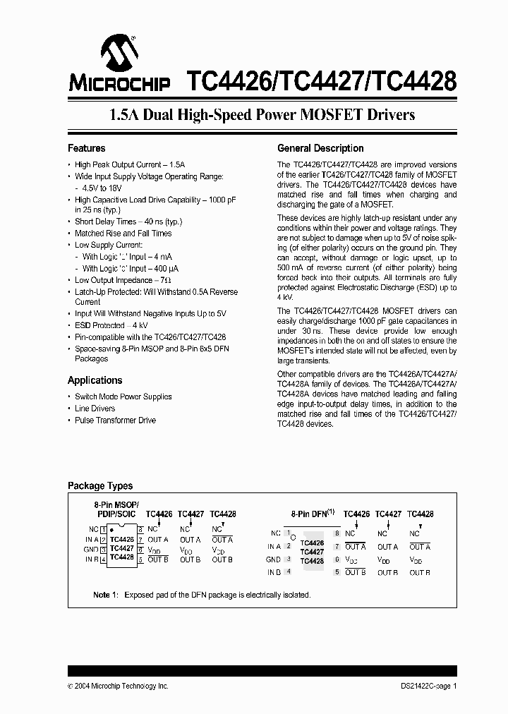 TC4426CUA713_4898085.PDF Datasheet