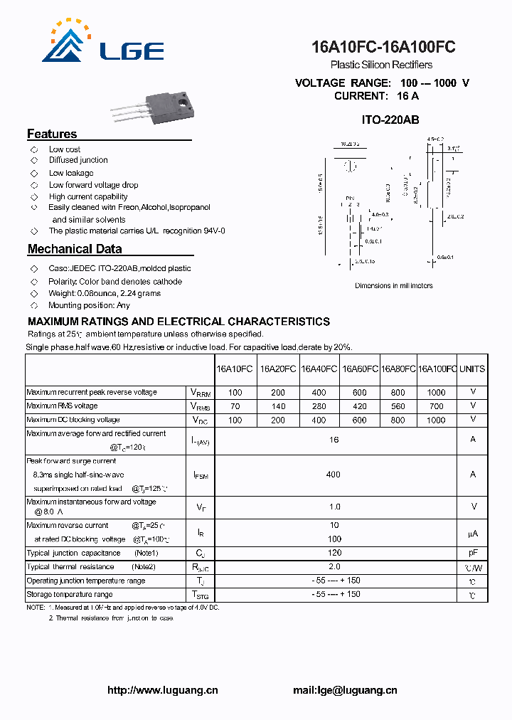 16A100FC_4904110.PDF Datasheet