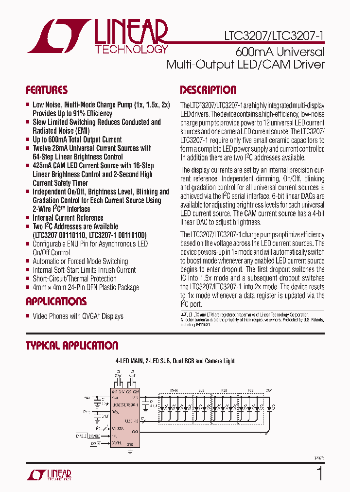 LTC3207EUFTRPBF_4915630.PDF Datasheet