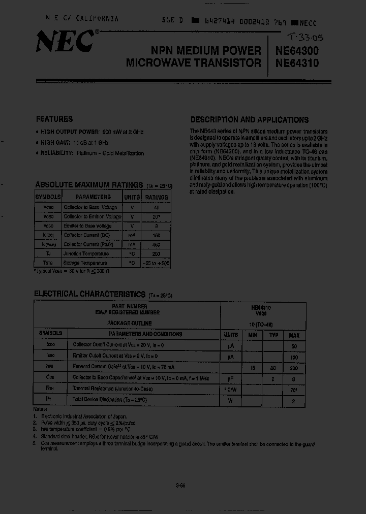 NE64300_4924059.PDF Datasheet