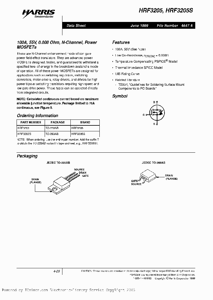 HRF3205ST_4923432.PDF Datasheet