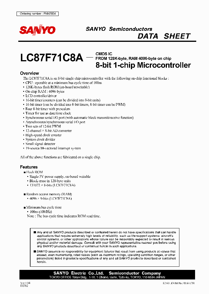 LC87F71C8A_4946709.PDF Datasheet