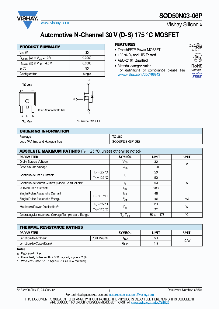 SQD50N03-06P_4950321.PDF Datasheet