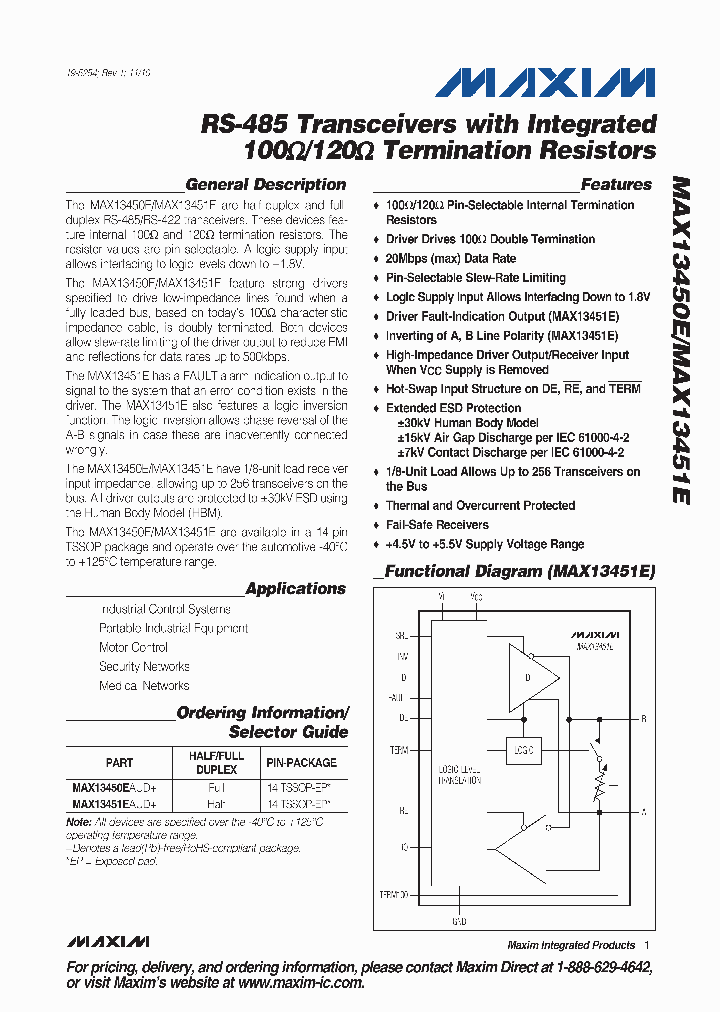 MAX13450E1011_4964190.PDF Datasheet