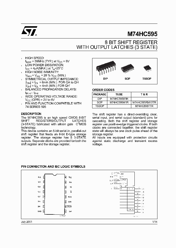 M74HC595TTR_4966076.PDF Datasheet