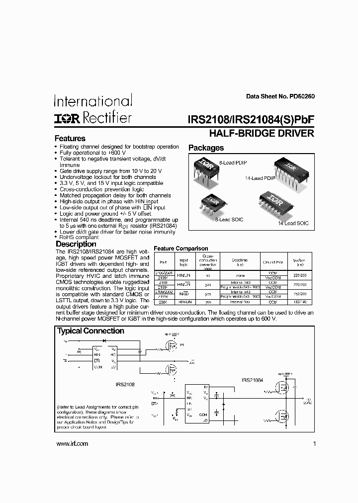 IRS21064PBF_4981491.PDF Datasheet