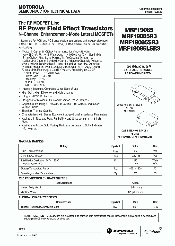 MRF19085_4986579.PDF Datasheet