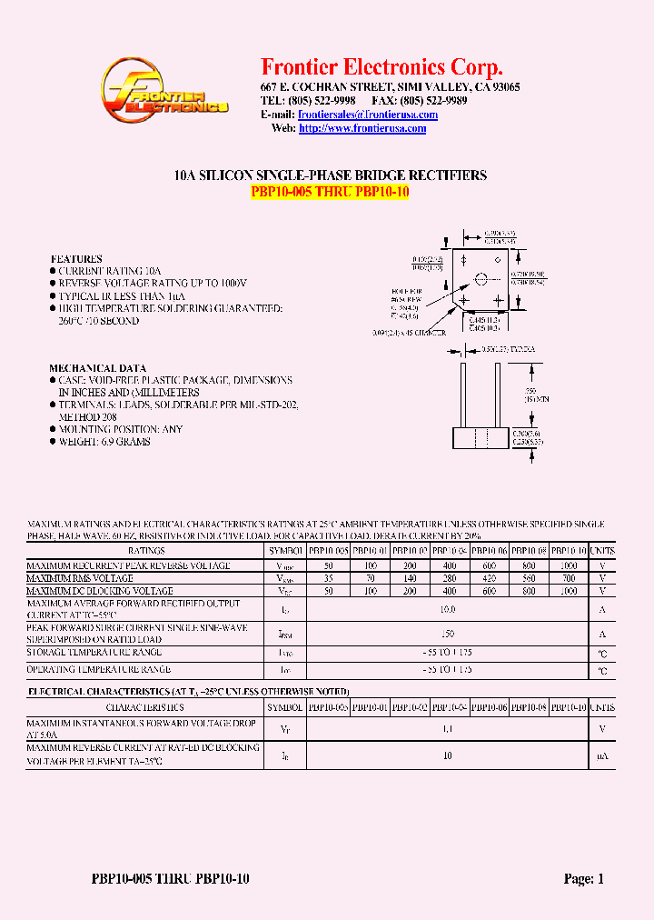 PBP10-06_5001414.PDF Datasheet