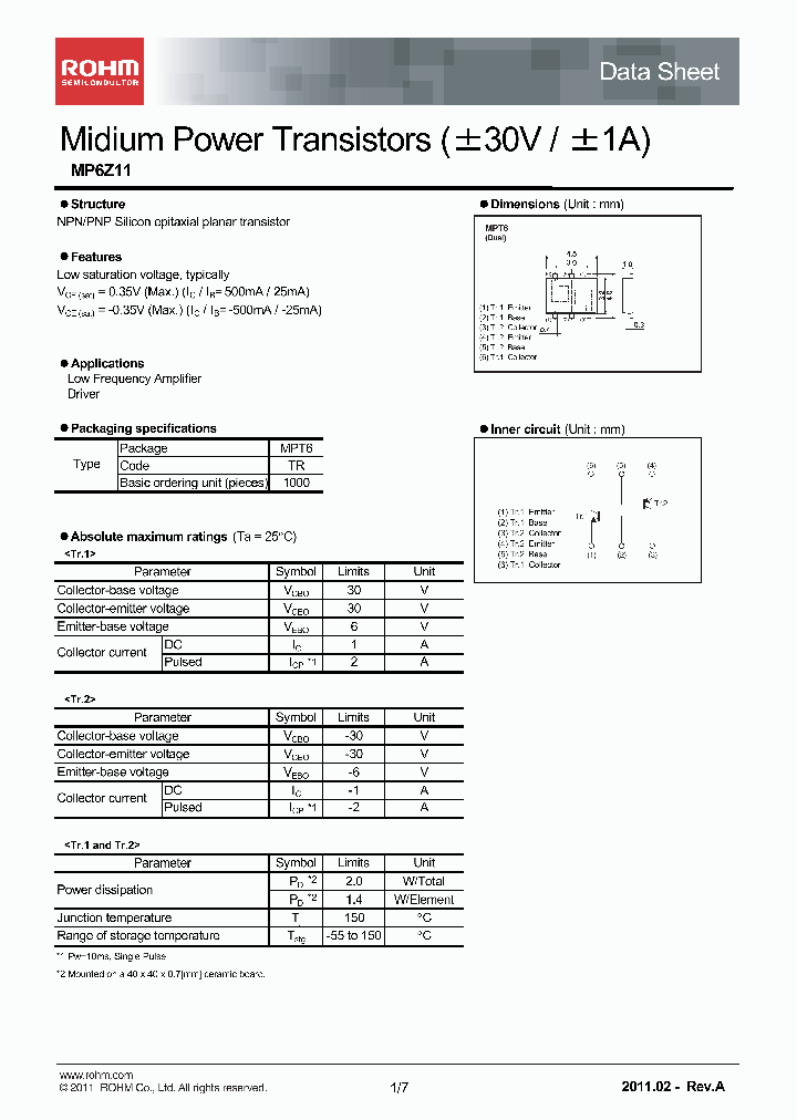 MP6Z11_5001770.PDF Datasheet