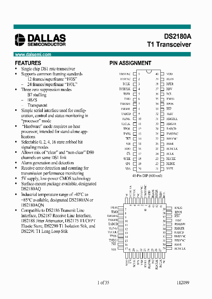 DS2180AQTAMPR_5010358.PDF Datasheet